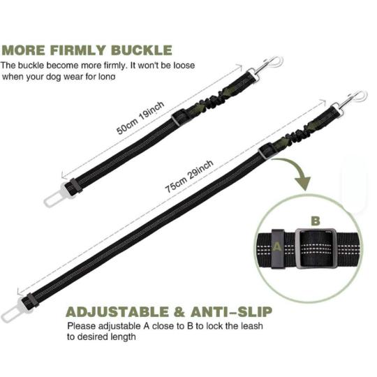 Reflective Pet Car Safety Seat Belt