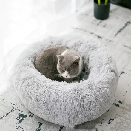 Plush Foldable Cat Tunnel Bed
