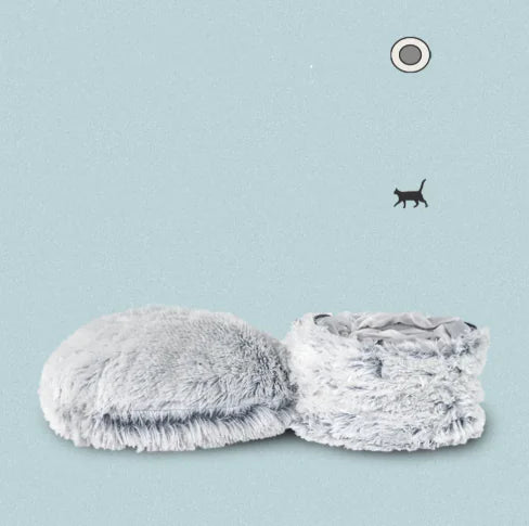 Plush Foldable Cat Tunnel Bed