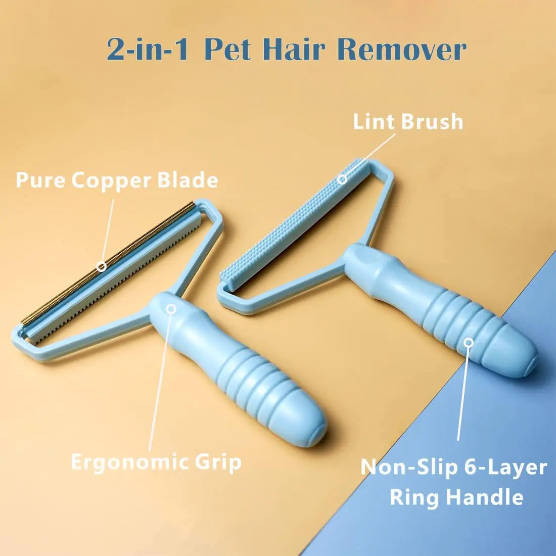 Portable Lint & Pet Hair Remover Brush