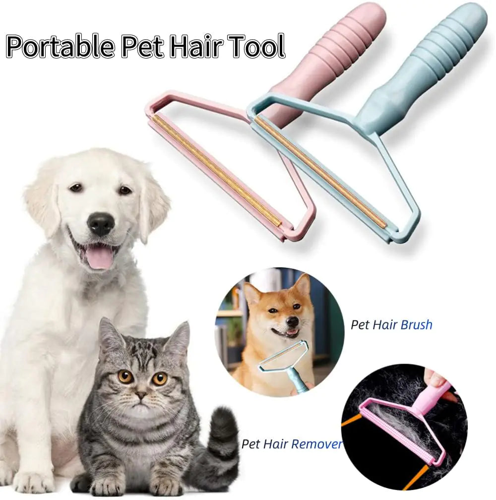 Portable Lint & Pet Hair Remover Brush