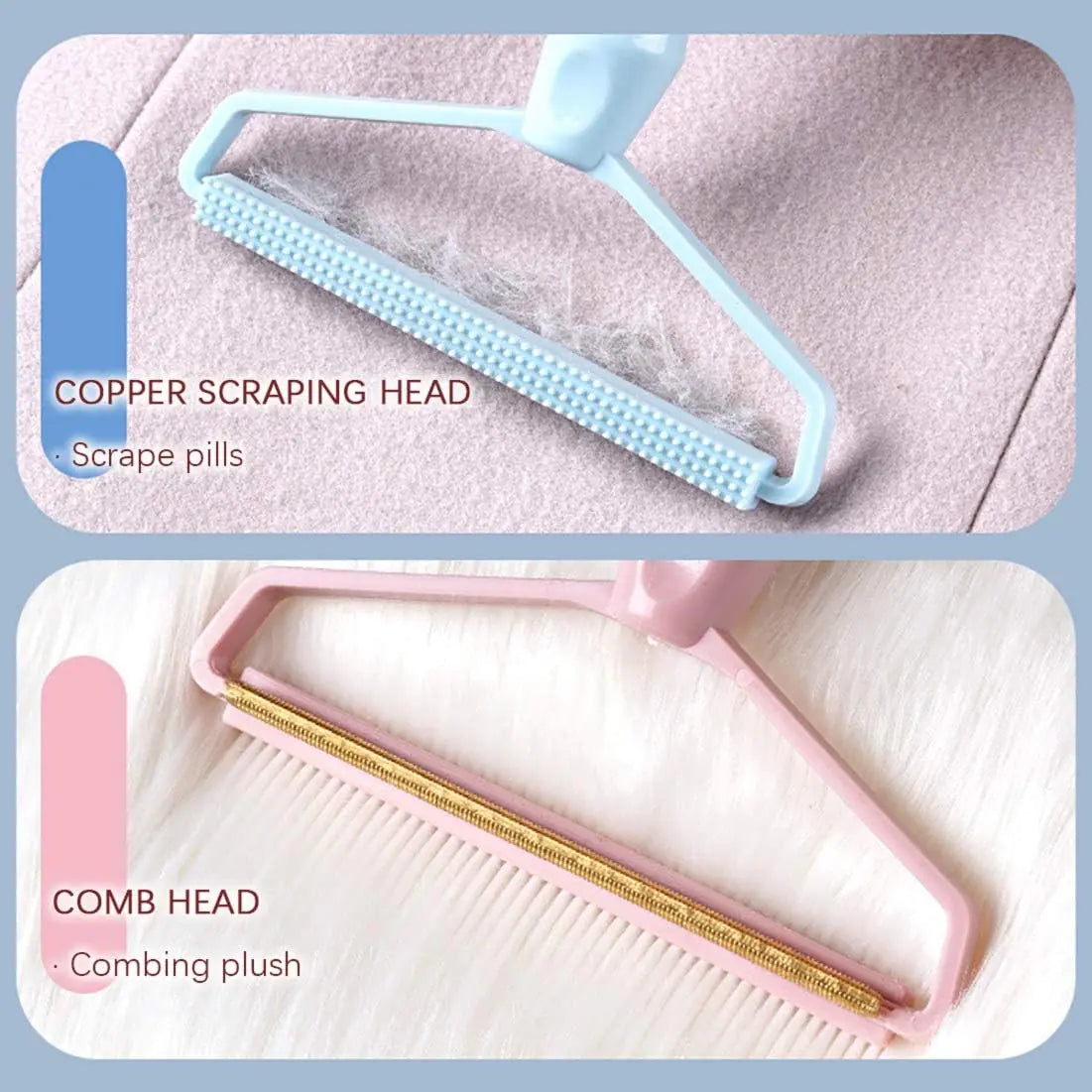 Portable Lint & Pet Hair Remover Brush